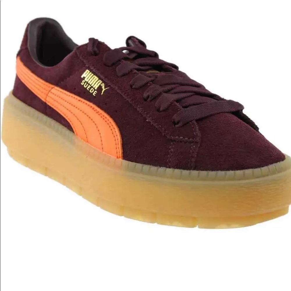 Vintage Puma Platform Suede Sneakers Sz. 8 - Picture 2 of 6